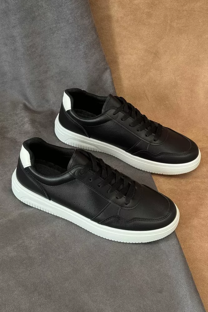 Купити Кеди чоловічі, колір чорно-білий, 248RR194 - Фото №1