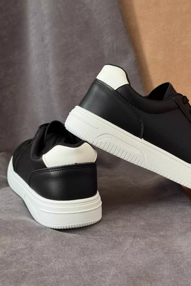 Купити Кеди чоловічі, колір чорно-білий, 248RR194 - Фото №4