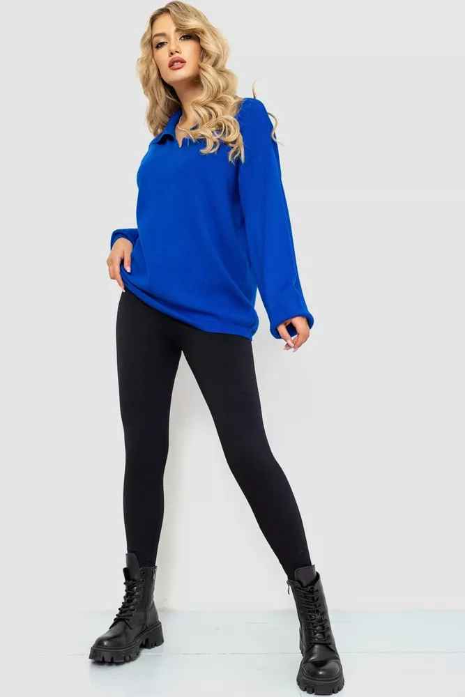 Купить Свитер женский oversize, цвет электрик, 204R167 - Фото №2
