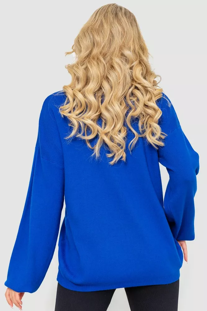 Купить Свитер женский oversize, цвет электрик, 204R167 - Фото №4