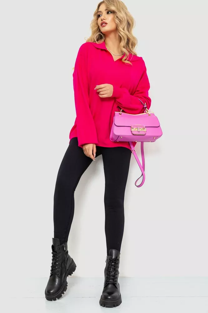 Купить Свитер женский oversize, цвет розовый, 204R167 оптом - Фото №2