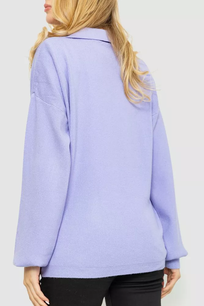 Купити Светр жіночий oversize, колір бузковий, 204R167 оптом - Фото №4