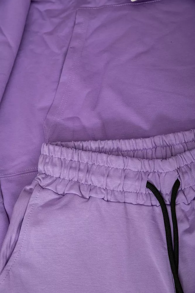 Купити Спортивний костюм жіночий двонитка  -уцінка, колір бузковий, 214R1419-005-U-5 оптом - Фото №7