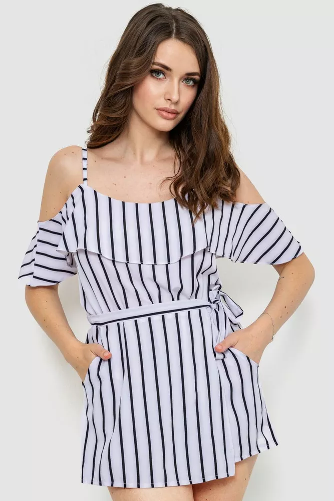 Купити Комбінезон жіночий, колір молочно-чорний, 230R165-1 - Фото №1
