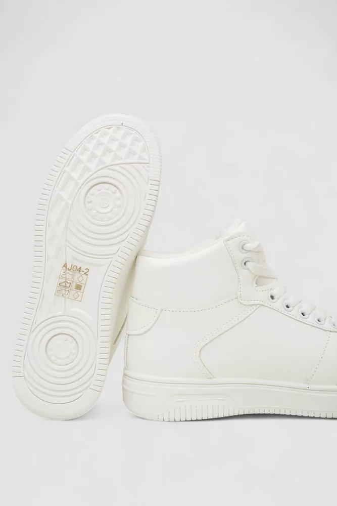 Купити Кросівки жіночі зимові на хутрі, колір білий, 248RAJ04 - Фото №5