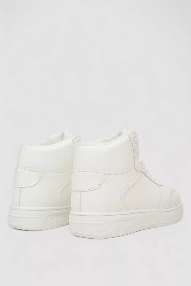 Купити Кросівки жіночі зимові на хутрі, колір білий, 248RAJ04 - Фото №4