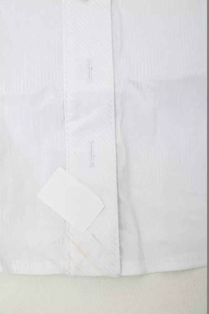 Купить Рубашка классическая в полоску  -уценка, цвет белый, 230R667-1-U-53 - Фото №6