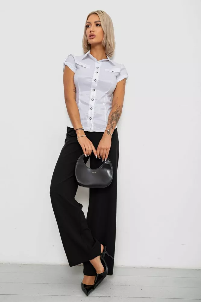 Купити Сорочка класична в смужку  -уцінка, колір білий, 230R667-1-U-54 - Фото №2