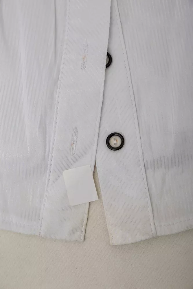 Купити Сорочка класична в смужку  -уцінка, колір білий, 230R667-1-U-54 - Фото №6