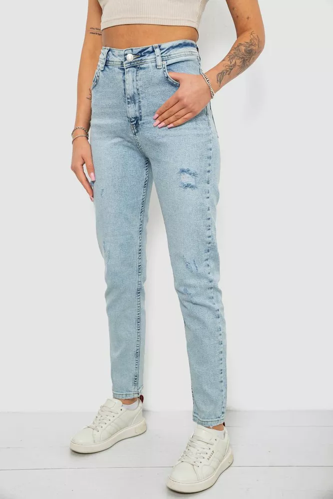 Купить Джинсы женские, цвет голубой, 244R1595S20 - Фото №3
