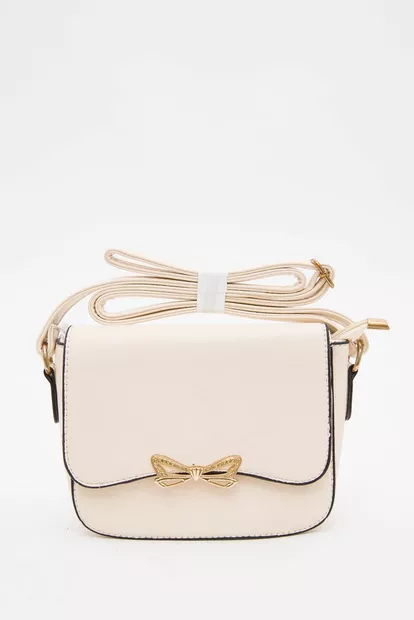 Клатч из кожзама, молочного цвета, 167RF-78