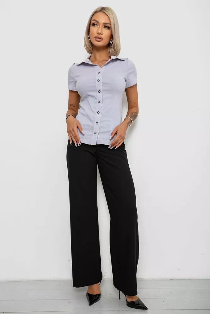 Купити Сорочка класична в смужку  -уцінка, колір сірий, 230R668-U-14 - Фото №2