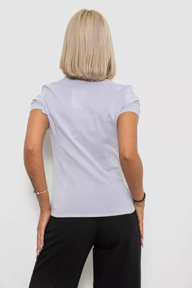 Купити Сорочка класична в смужку  -уцінка, колір сірий, 230R668-U-14 - Фото №4