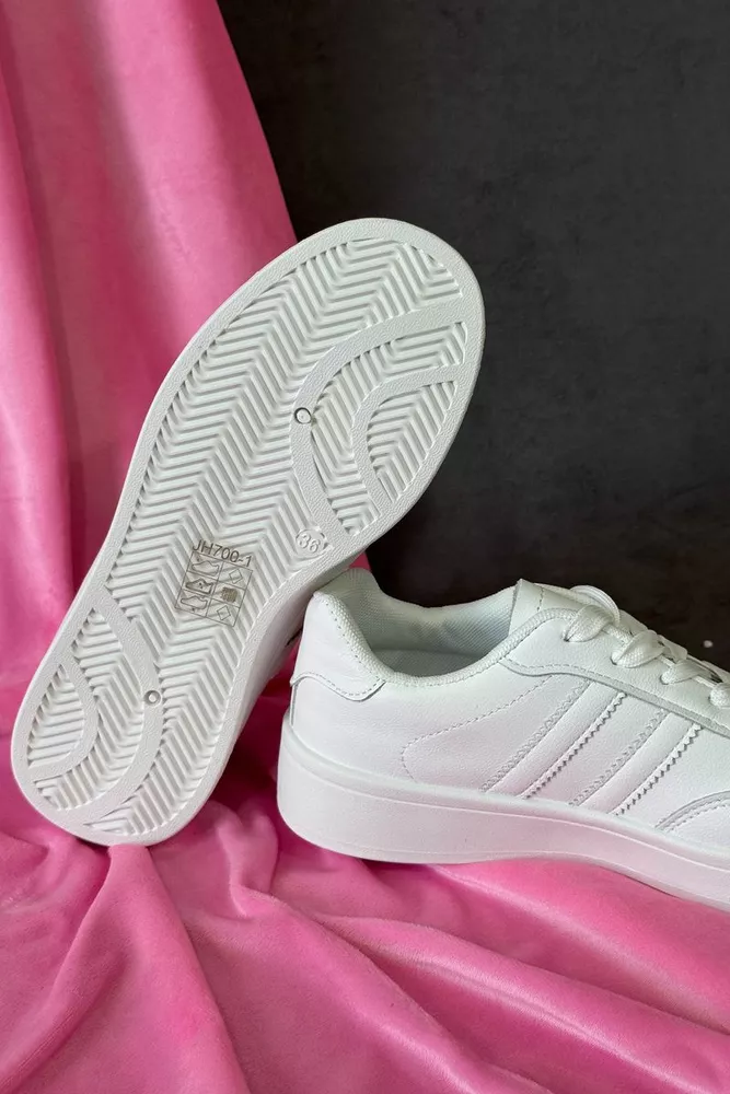 Купити Кросівки жіночі екошкіра, колір білий, 248RJH700 оптом - Фото №5