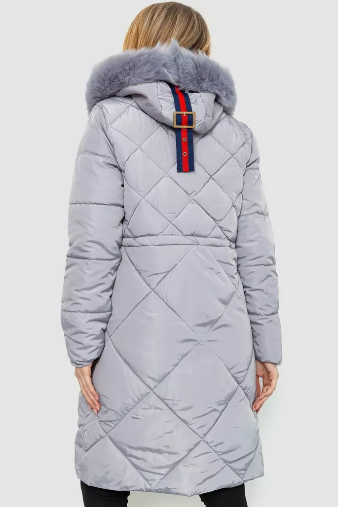 Купити Куртка жіноча демісезонна, колір сірий, 235R928 - Фото №4