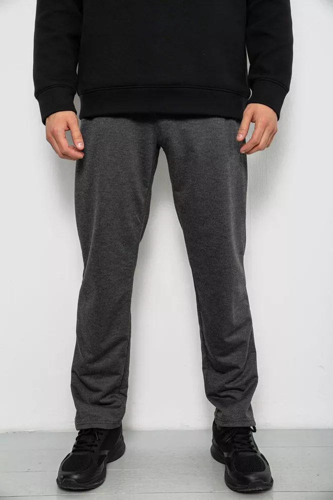 Купити Спортивні штани чоловічі однотонні, колір сірий, 244RY-406 - Фото №1
