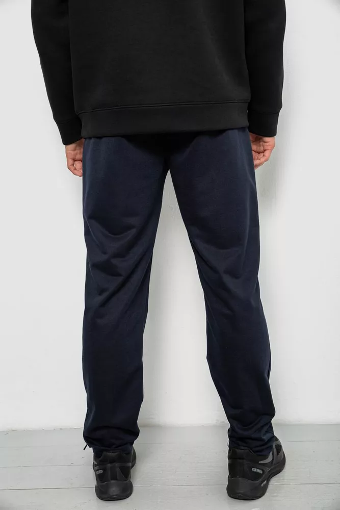 Купити Спортивні штани чоловічі однотонні, колір синій, 244RY-406 - Фото №4
