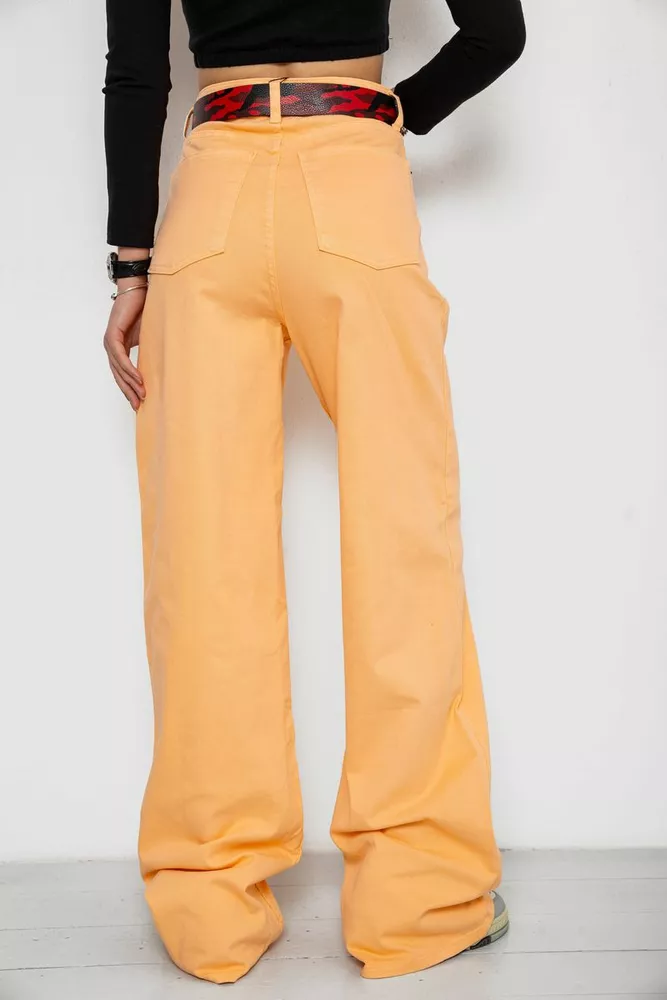 Купити Джинси жіночі   -уцінка, колір персиковий, 250R00162-U - Фото №4