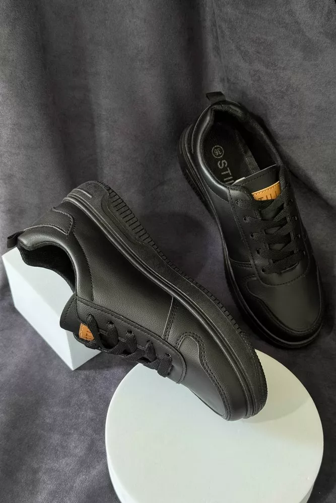 Купити Кеди жіночі, колір чорний, 248RR80 оптом - Фото №3