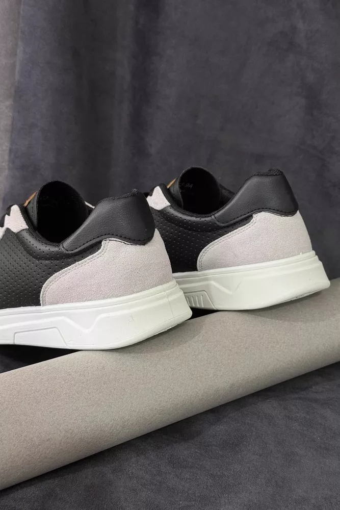 Купить Кеды мужские, цвет черно-серый, 248RR123-9A оптом - Фото №4