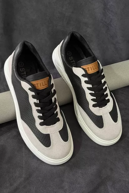 Кеди чоловічі, колір чорно-сірий, 248RR123-9A