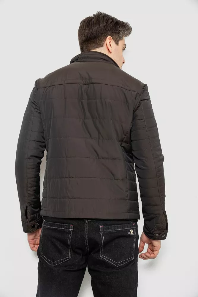 Купить Куртка мужская демисезонная, цвет темно-коричневый, 244R001K - Фото №4