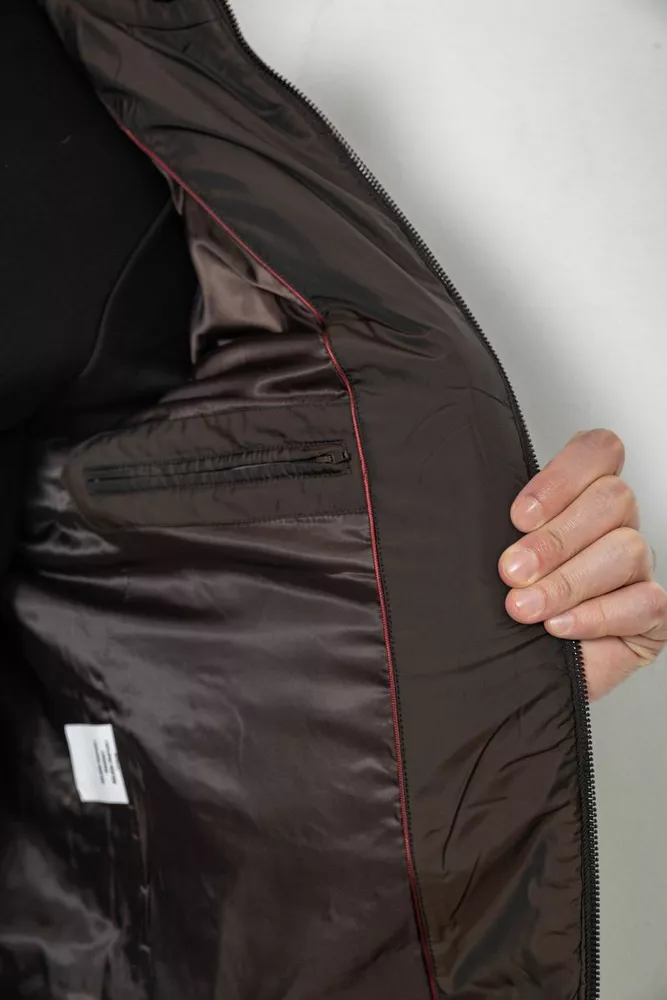 Купить Куртка мужская демисезонная, цвет темно-коричневый, 244R001K - Фото №5