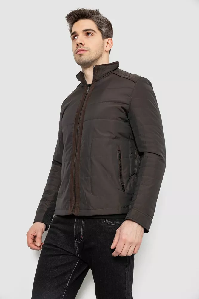 Купить Куртка мужская демисезонная, цвет темно-коричневый, 244R001K - Фото №3