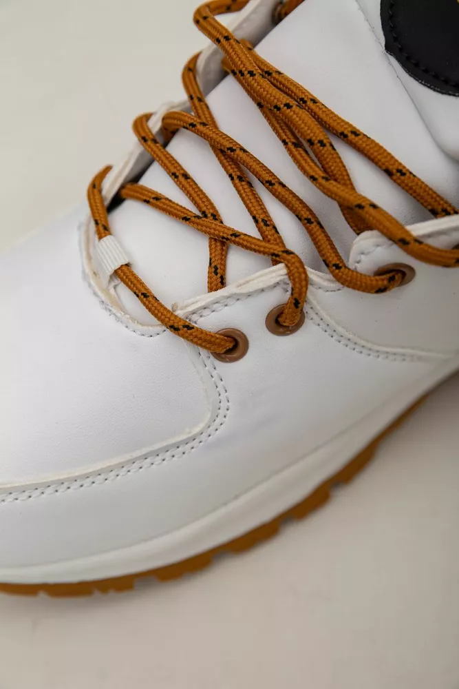 Купить Кроссовки женские зимние на меху  -уценка, цвет бело-желтый, 248RH770-U-54 - Фото №7