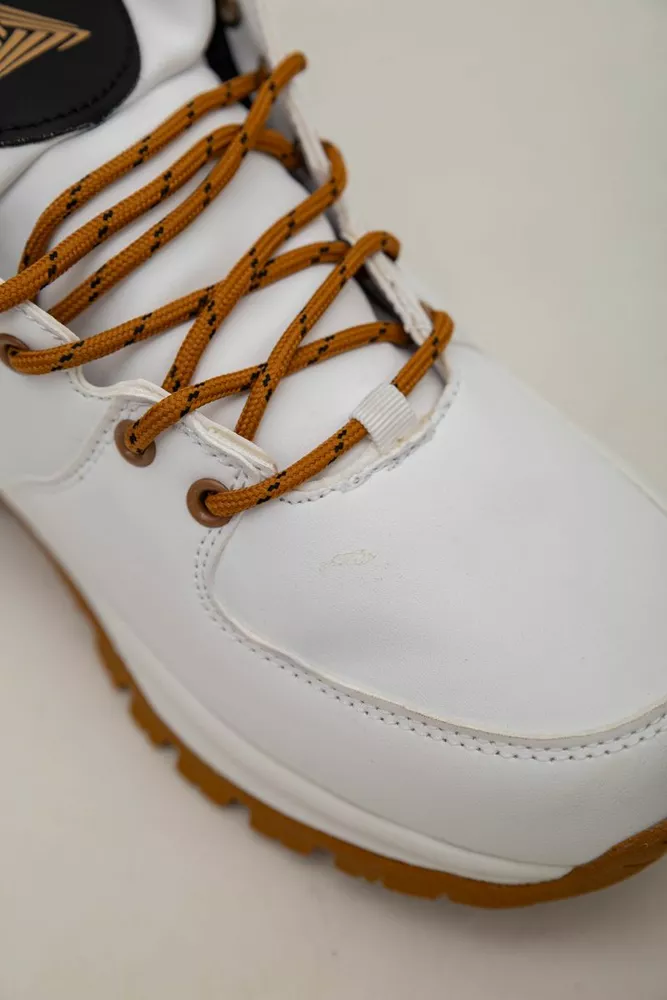 Купить Кроссовки женские зимние на меху  -уценка, цвет бело-желтый, 248RH770-U-54 - Фото №8