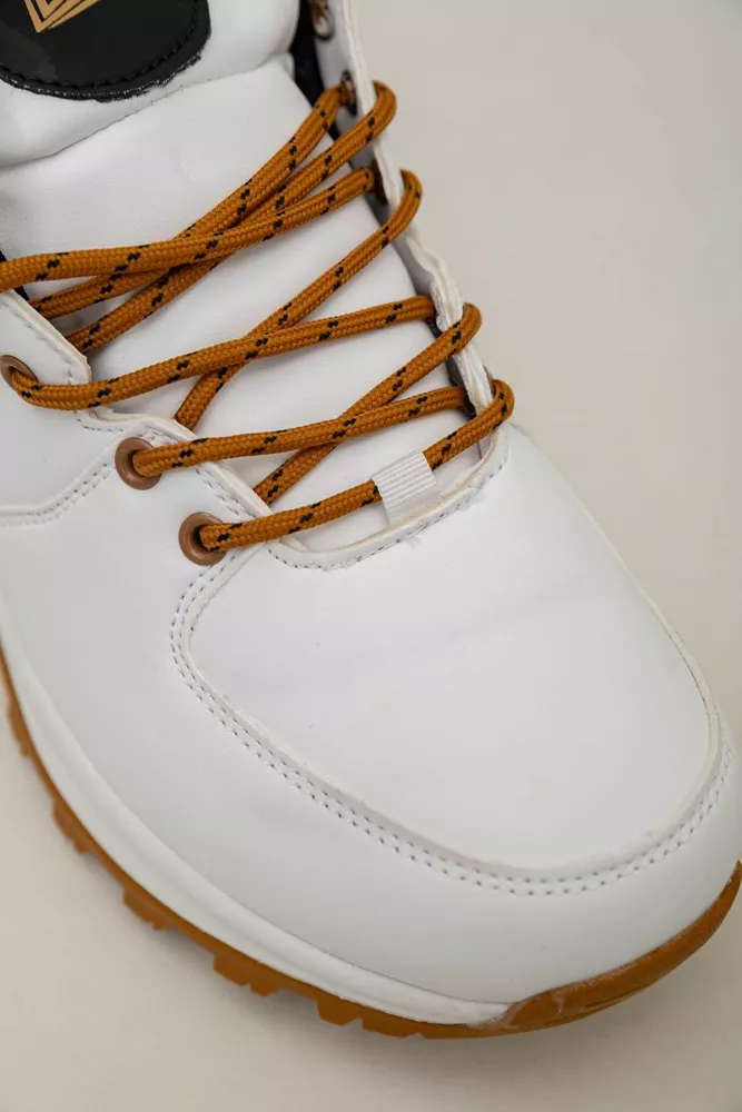 Купить Кроссовки женские зимние на меху  -уценка, цвет бело-желтый, 248RH770-U-55 - Фото №7