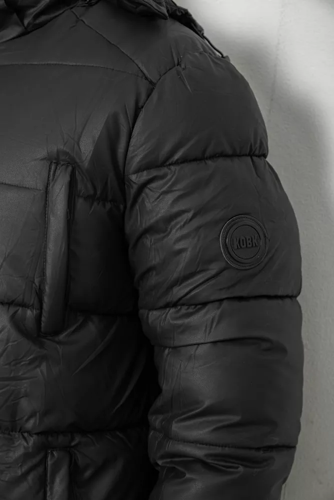 Купити Куртка чоловіча зимова подовжена  -уцінка, колір чорний, 244RH76-10-U - Фото №6