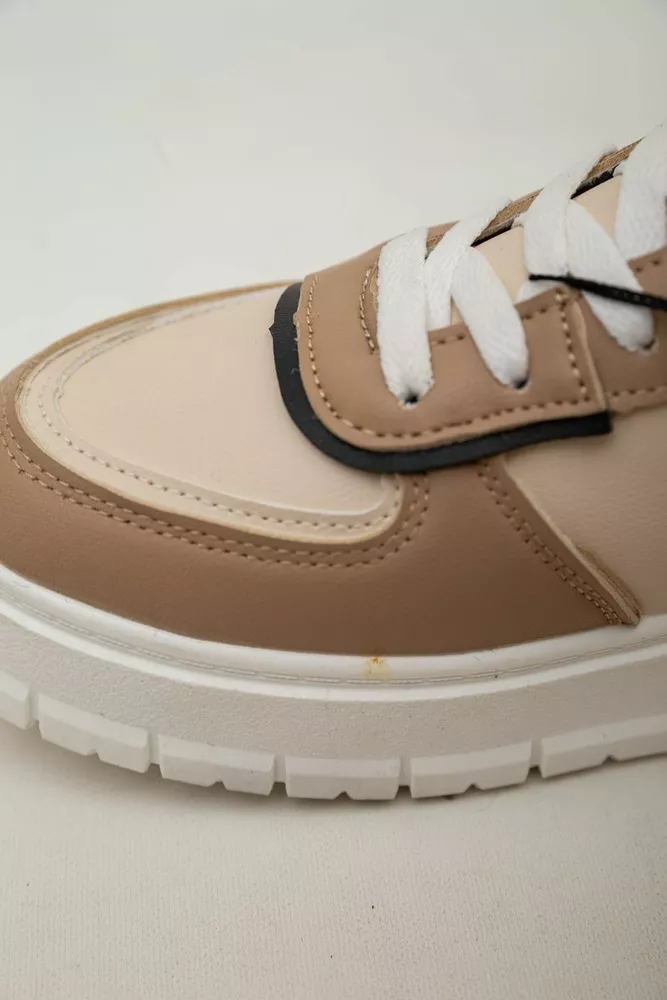 Купити Кросівки жіночі зимові на хутрі  -уцінка, колір бежево-чорний, 248RMB04-93-U - Фото №11