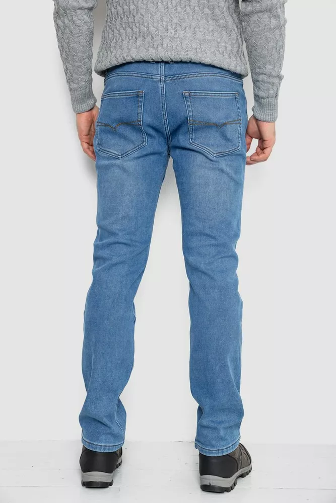 Купить Джинсы мужские на флисе  -уценка, цвет джинс, 254R2403-U-4 - Фото №4