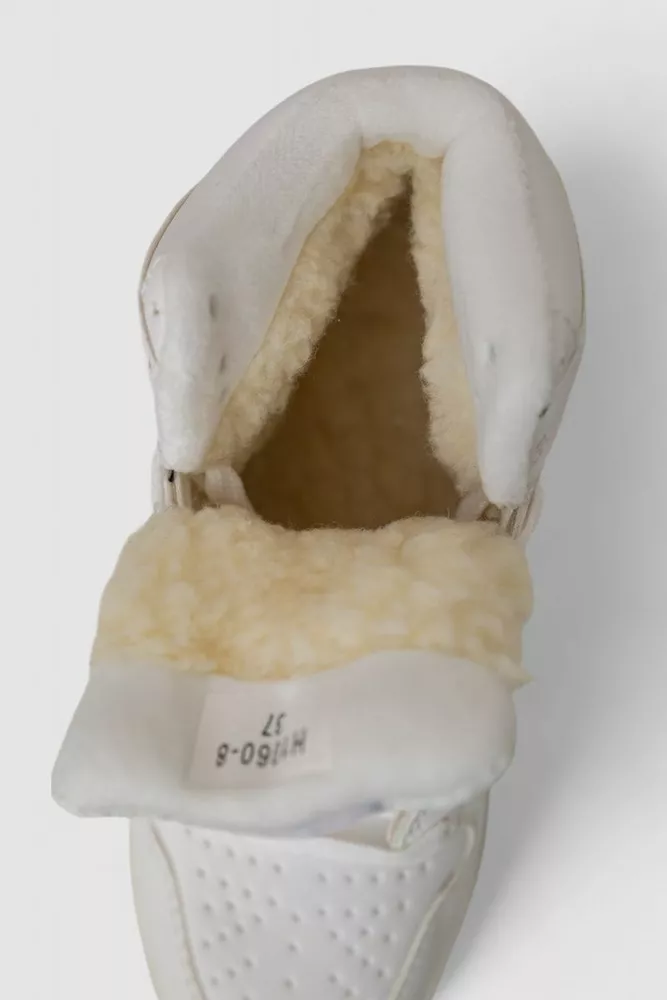Купити Кросівки жіночі зимові на хутрі  -уцінка, колір білий, 248RH1060-U-15 - Фото №6