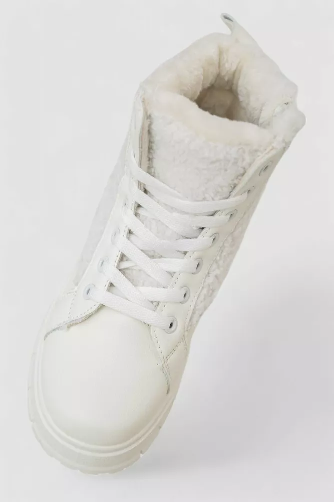 Купить Ботинки женские зимние на меху  -уценка, цвет белый, 248RMB14-U - Фото №2