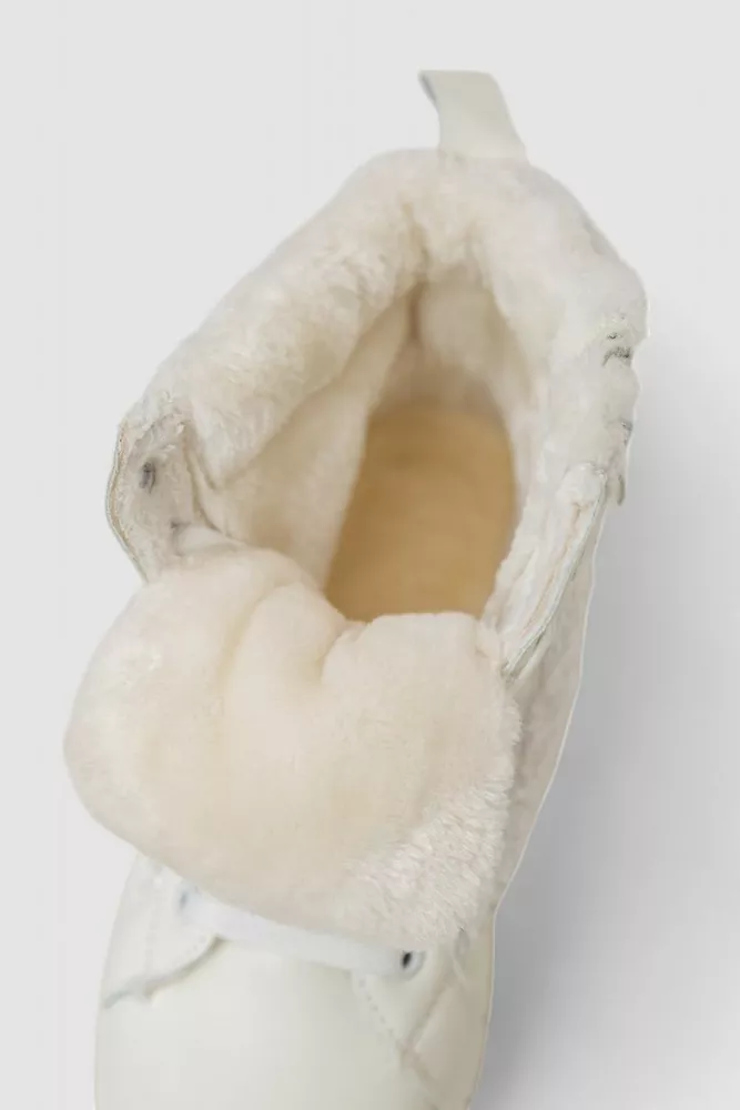 Купить Ботинки женские зимние на меху  -уценка, цвет белый, 248RMB14-U - Фото №6