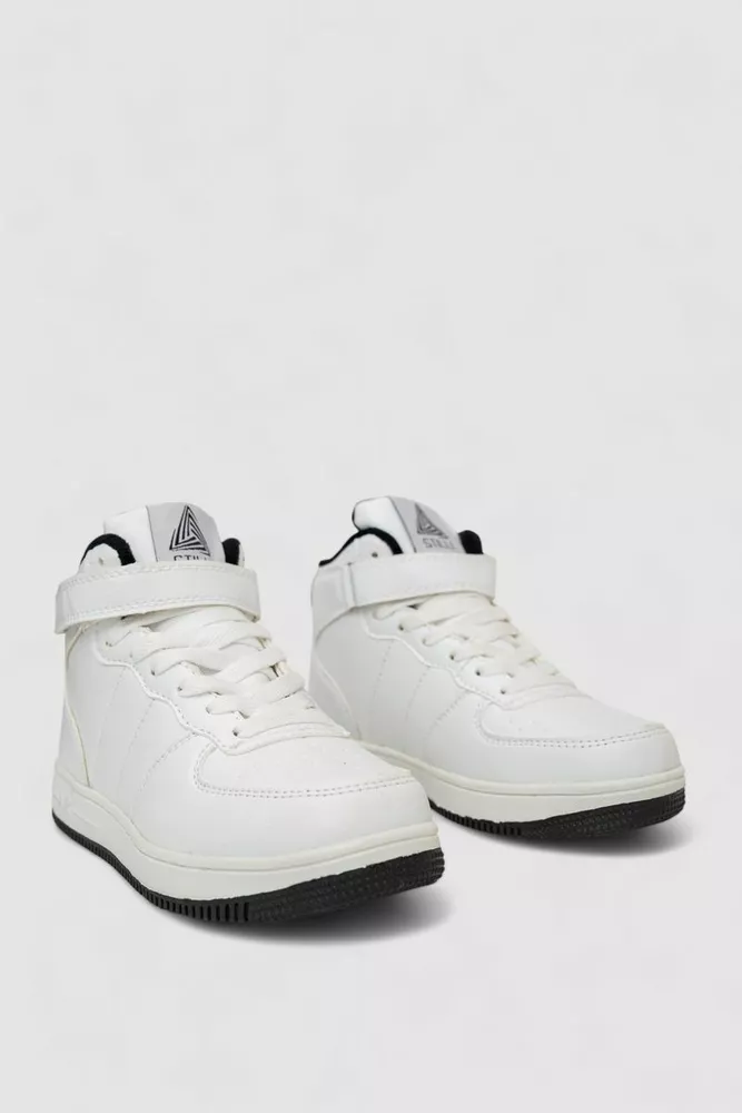 Купить Кроссовки женские зимние на меху  -уценка, цвет бело-черный, 248RH1040-U-5 - Фото №3