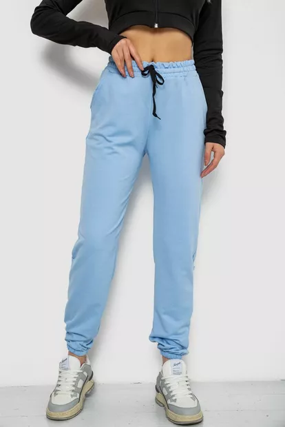 Спортивные штаны женские  -уценка, цвет голубой, 238R325-U-6