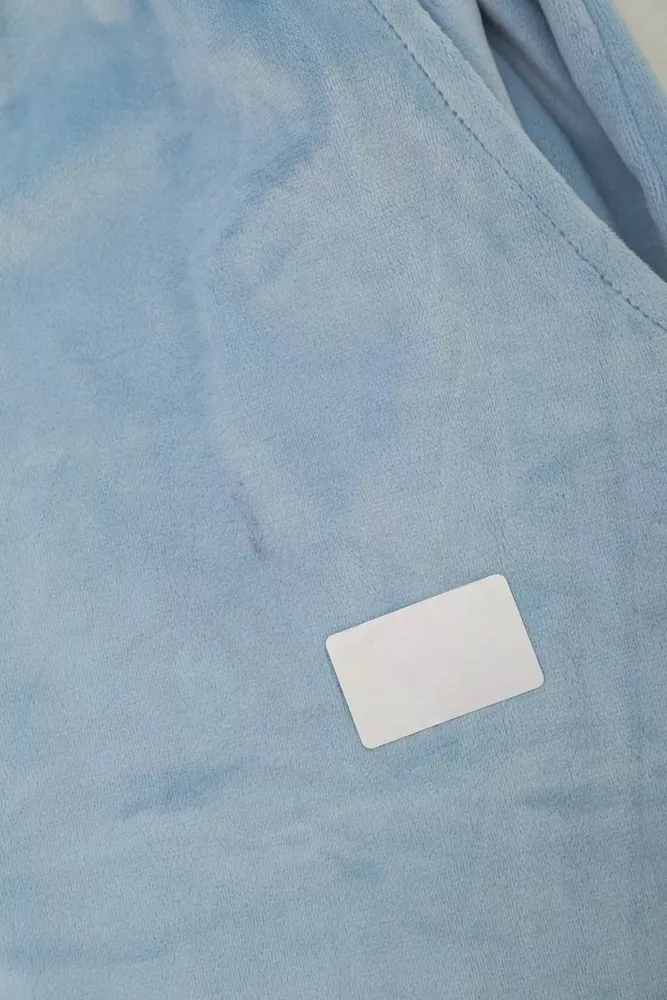 Купить Спортивный костюм женский велюровый  -уценка, цвет голубой, 238R107-1-U-3 - Фото №7