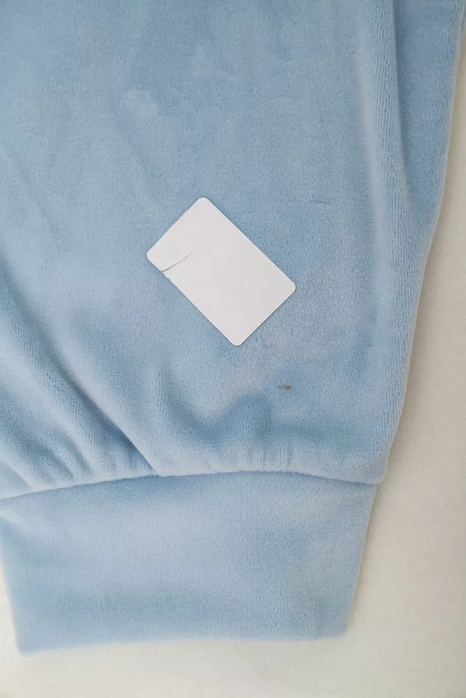 Купить Спортивный костюм женский велюровый  -уценка, цвет голубой, 238R107-1-U-3 - Фото №9