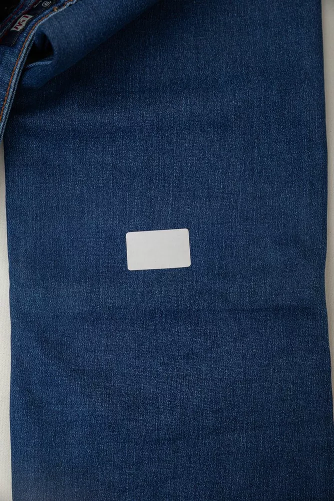 Купить Джинсы мужские на флисе  -уценка, цвет синий, 254R2410-U - Фото №7