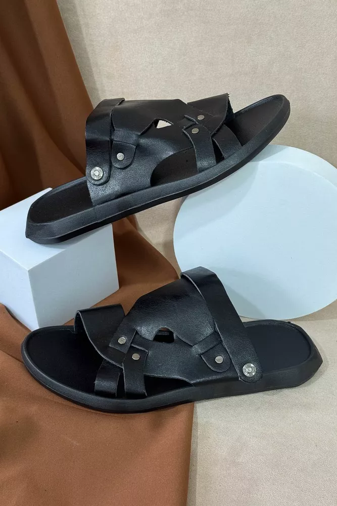 Купити Сандалії чоловічі, колір чорний, 214R75 оптом - Фото №1