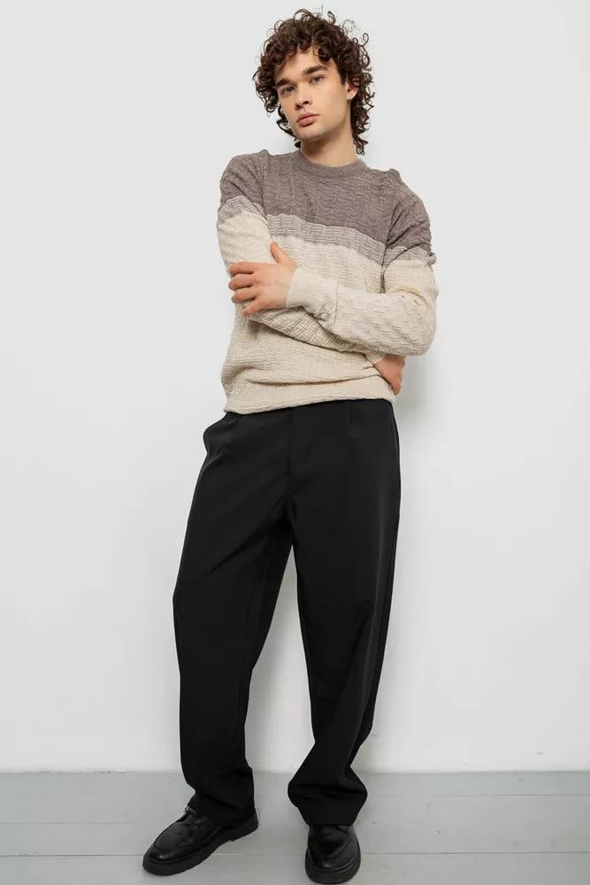 Купить Свитер мужской, цвет бежевый, 161R730 - Фото №2