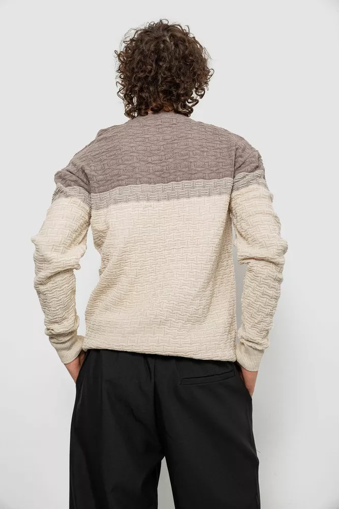 Купить Свитер мужской, цвет бежевый, 161R730 - Фото №4