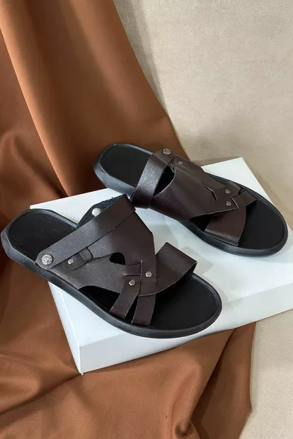 Сандалії чоловічі, колір коричневий, 214R75