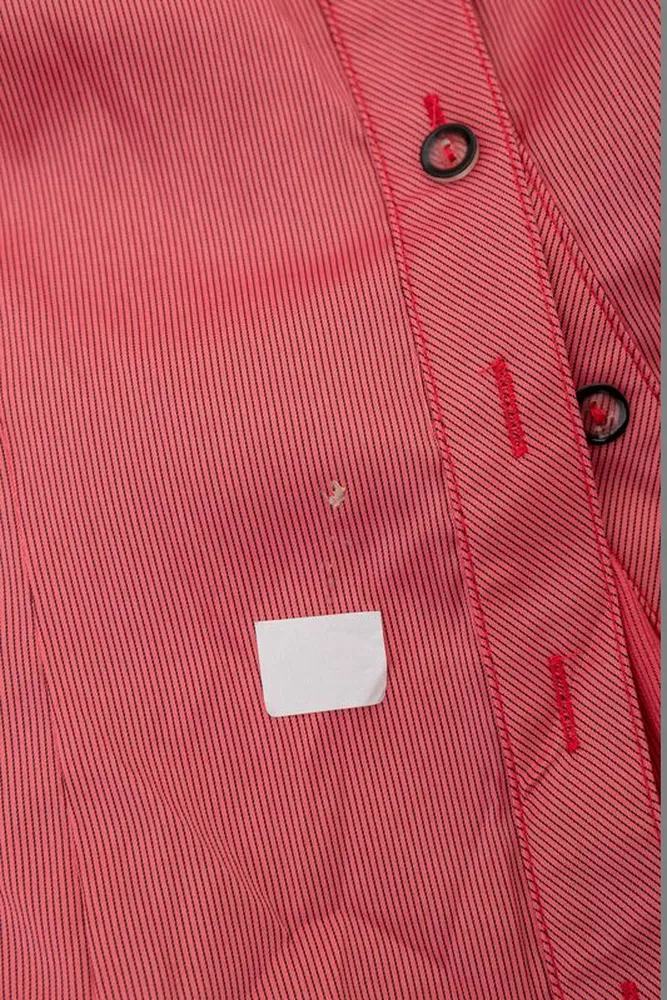 Купить Рубашка классическая в полоску  -уценка, цвет коралловый, 230R667-U-90 - Фото №6