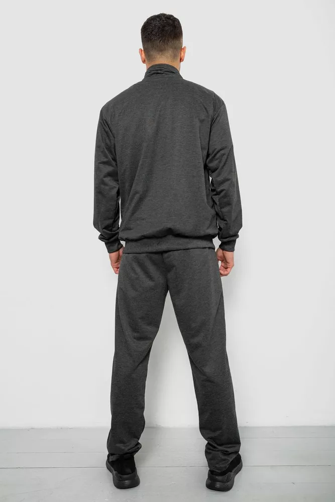 Купити Спортивний костюм чоловічий двонитка, колір темно-сірий, 244RY-951 - Фото №4
