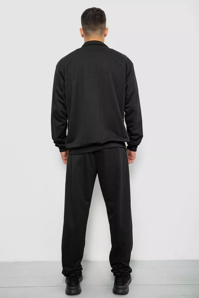 Купить Спортивный костюм мужской двухнитка, цвет черный, 244RY-951 - Фото №4