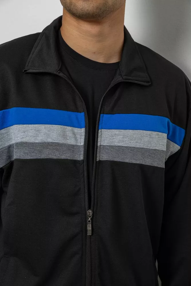 Купить Спортивный костюм мужской двухнитка, цвет черный, 244RY-951 - Фото №5